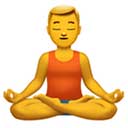 man in lotus position