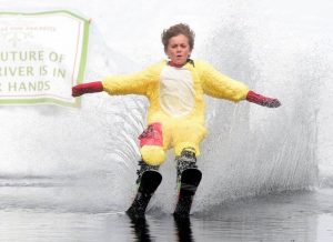 Wyatt Babic pond surfing