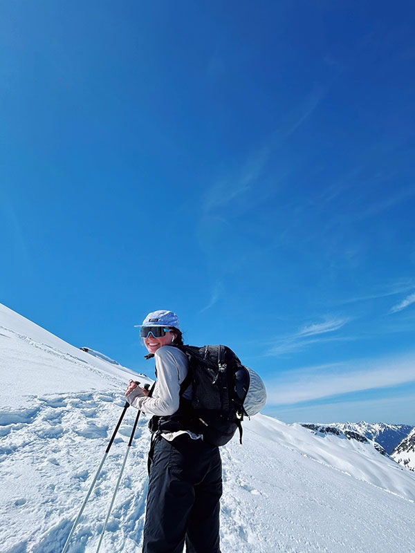 kelsey birkeland ski tour